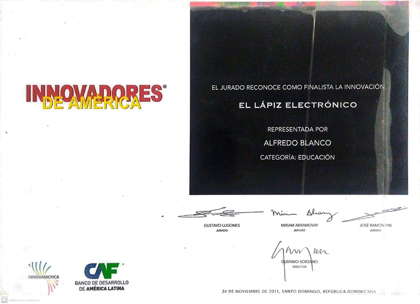 Finalista Innovadores de América CAF
